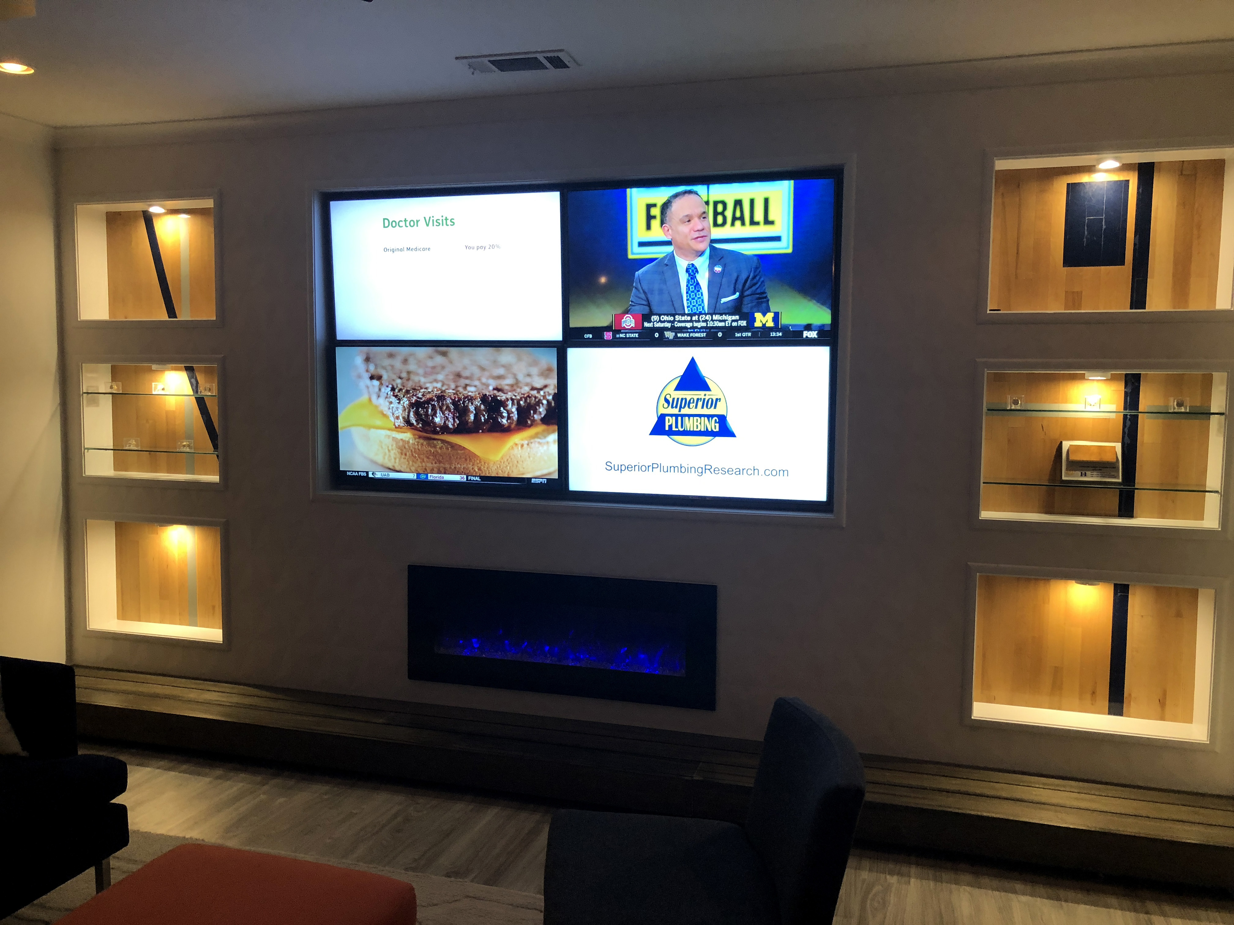 Basement Home Theater Build & Living Room Media Wall